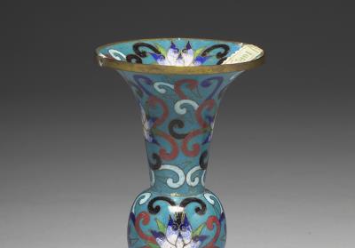 图片[2]-Set of five altar offerings in cloisonne enamels – Vase, Qing dynasty (1644-1911)-China Archive